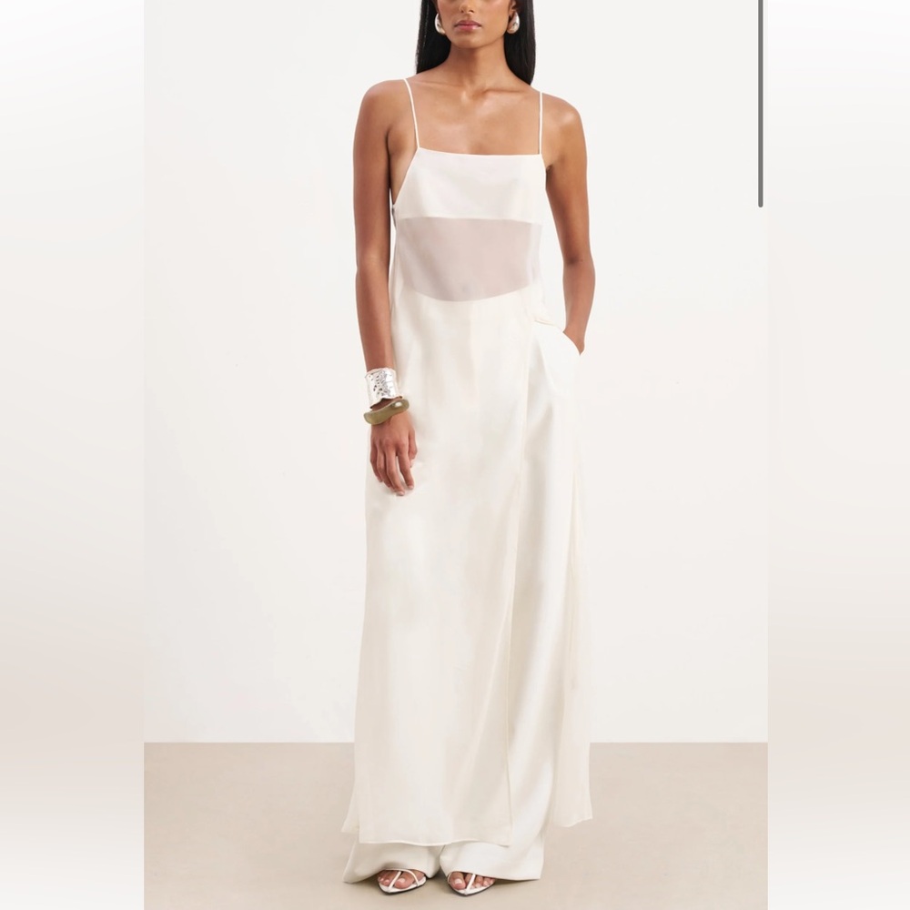 Because of Alice sheer chiffon longline camisole- NEW WITH TAGS